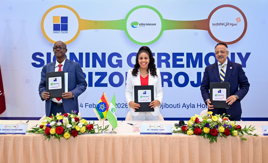 Ethio telecom, Djibouti Telecom, and Sudatel Group Sign Tripartite Agreement for the Horizon Fiber Initiative